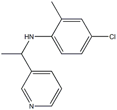 4-chloro-2-methyl-N-[1-(pyridin-3-yl)ethyl]aniline 结构式