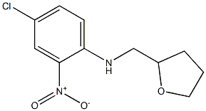4-chloro-2-nitro-N-(oxolan-2-ylmethyl)aniline 结构式