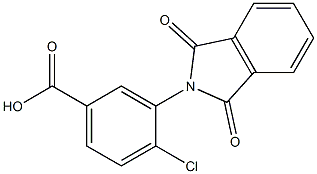 4-chloro-3-(1,3-dioxo-2,3-dihydro-1H-isoindol-2-yl)benzoic acid 结构式