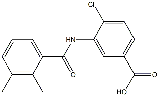 4-chloro-3-[(2,3-dimethylbenzene)amido]benzoic acid 结构式