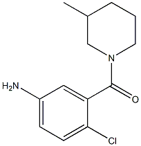 4-chloro-3-[(3-methylpiperidin-1-yl)carbonyl]aniline 结构式