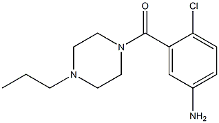 4-chloro-3-[(4-propylpiperazin-1-yl)carbonyl]aniline 结构式