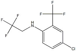 4-chloro-N-(2,2,2-trifluoroethyl)-2-(trifluoromethyl)aniline 结构式