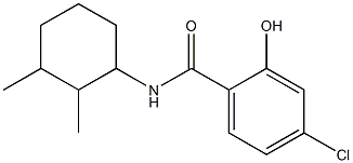 4-chloro-N-(2,3-dimethylcyclohexyl)-2-hydroxybenzamide 结构式