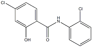 4-chloro-N-(2-chlorophenyl)-2-hydroxybenzamide 结构式