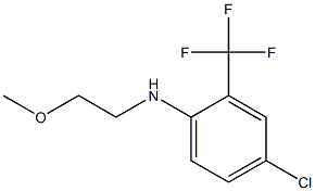 4-chloro-N-(2-methoxyethyl)-2-(trifluoromethyl)aniline 结构式