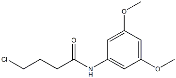 4-chloro-N-(3,5-dimethoxyphenyl)butanamide 结构式