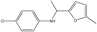 4-chloro-N-[1-(5-methylfuran-2-yl)ethyl]aniline 结构式