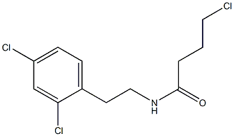 4-chloro-N-[2-(2,4-dichlorophenyl)ethyl]butanamide 结构式