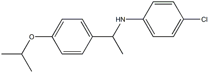 4-chloro-N-{1-[4-(propan-2-yloxy)phenyl]ethyl}aniline 结构式