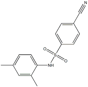 4-cyano-N-(2,4-dimethylphenyl)benzenesulfonamide 结构式