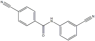 4-cyano-N-(3-cyanophenyl)benzamide 结构式