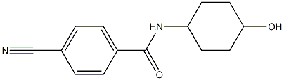 4-cyano-N-(4-hydroxycyclohexyl)benzamide 结构式