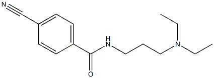 4-cyano-N-[3-(diethylamino)propyl]benzamide 结构式