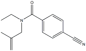 4-cyano-N-ethyl-N-(2-methylprop-2-enyl)benzamide 结构式