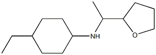 4-ethyl-N-[1-(oxolan-2-yl)ethyl]cyclohexan-1-amine 结构式