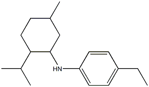 4-ethyl-N-[5-methyl-2-(propan-2-yl)cyclohexyl]aniline 结构式