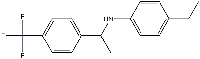 4-ethyl-N-{1-[4-(trifluoromethyl)phenyl]ethyl}aniline 结构式