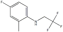 4-fluoro-2-methyl-N-(2,2,2-trifluoroethyl)aniline 结构式