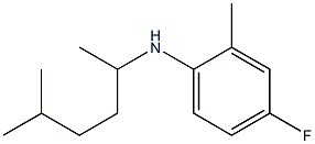 4-fluoro-2-methyl-N-(5-methylhexan-2-yl)aniline 结构式