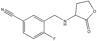 4-fluoro-3-{[(2-oxooxolan-3-yl)amino]methyl}benzonitrile 结构式