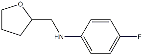 4-fluoro-N-(oxolan-2-ylmethyl)aniline 结构式