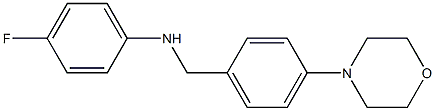 4-fluoro-N-{[4-(morpholin-4-yl)phenyl]methyl}aniline 结构式