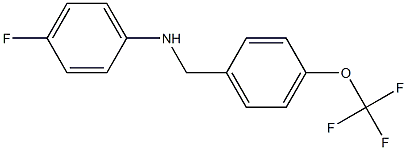 4-fluoro-N-{[4-(trifluoromethoxy)phenyl]methyl}aniline 结构式