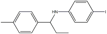 4-iodo-N-[1-(4-methylphenyl)propyl]aniline 结构式