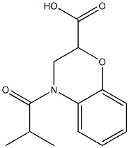 4-isobutyryl-3,4-dihydro-2H-1,4-benzoxazine-2-carboxylic acid 结构式