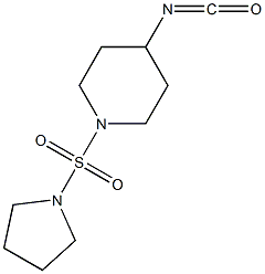 4-isocyanato-1-(pyrrolidine-1-sulfonyl)piperidine 结构式