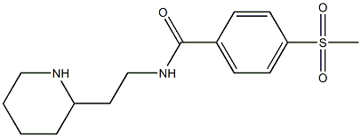 4-methanesulfonyl-N-[2-(piperidin-2-yl)ethyl]benzamide 结构式