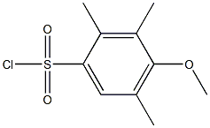 4-methoxy-2,3,5-trimethylbenzene-1-sulfonyl chloride 结构式