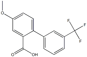 4-methoxy-3'-(trifluoromethyl)-1,1'-biphenyl-2-carboxylic acid 结构式