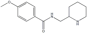 4-methoxy-N-(piperidin-2-ylmethyl)benzamide 结构式
