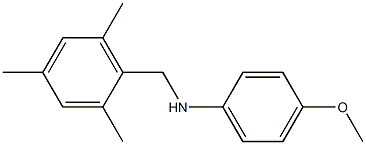 4-methoxy-N-[(2,4,6-trimethylphenyl)methyl]aniline 结构式