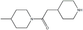 4-methyl-1-(piperidin-4-ylacetyl)piperidine 结构式