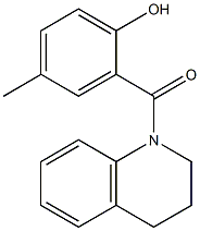 4-methyl-2-(1,2,3,4-tetrahydroquinolin-1-ylcarbonyl)phenol 结构式