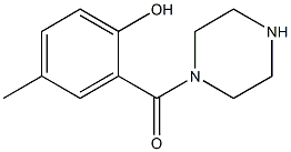 4-methyl-2-(piperazin-1-ylcarbonyl)phenol 结构式