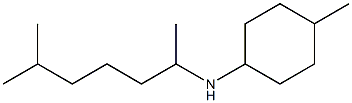 4-methyl-N-(6-methylheptan-2-yl)cyclohexan-1-amine 结构式