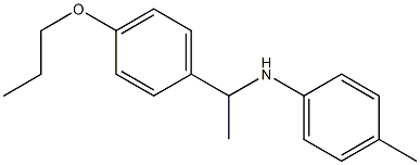 4-methyl-N-[1-(4-propoxyphenyl)ethyl]aniline 结构式