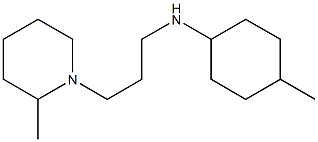 4-methyl-N-[3-(2-methylpiperidin-1-yl)propyl]cyclohexan-1-amine 结构式