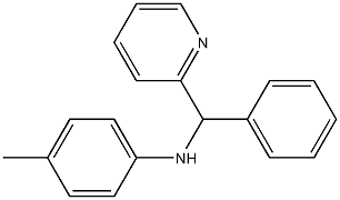 4-methyl-N-[phenyl(pyridin-2-yl)methyl]aniline 结构式