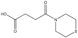 4-oxo-4-(thiomorpholin-4-yl)butanoic acid 结构式