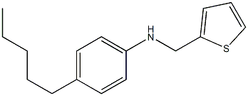 4-pentyl-N-(thiophen-2-ylmethyl)aniline 结构式