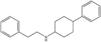 4-phenyl-N-(2-phenylethyl)cyclohexan-1-amine 结构式