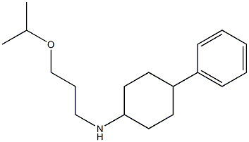 4-phenyl-N-[3-(propan-2-yloxy)propyl]cyclohexan-1-amine 结构式