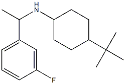 4-tert-butyl-N-[1-(3-fluorophenyl)ethyl]cyclohexan-1-amine 结构式