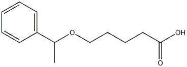 5-(1-phenylethoxy)pentanoic acid 结构式