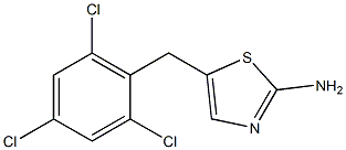 5-(2,4,6-trichlorobenzyl)-1,3-thiazol-2-amine 结构式